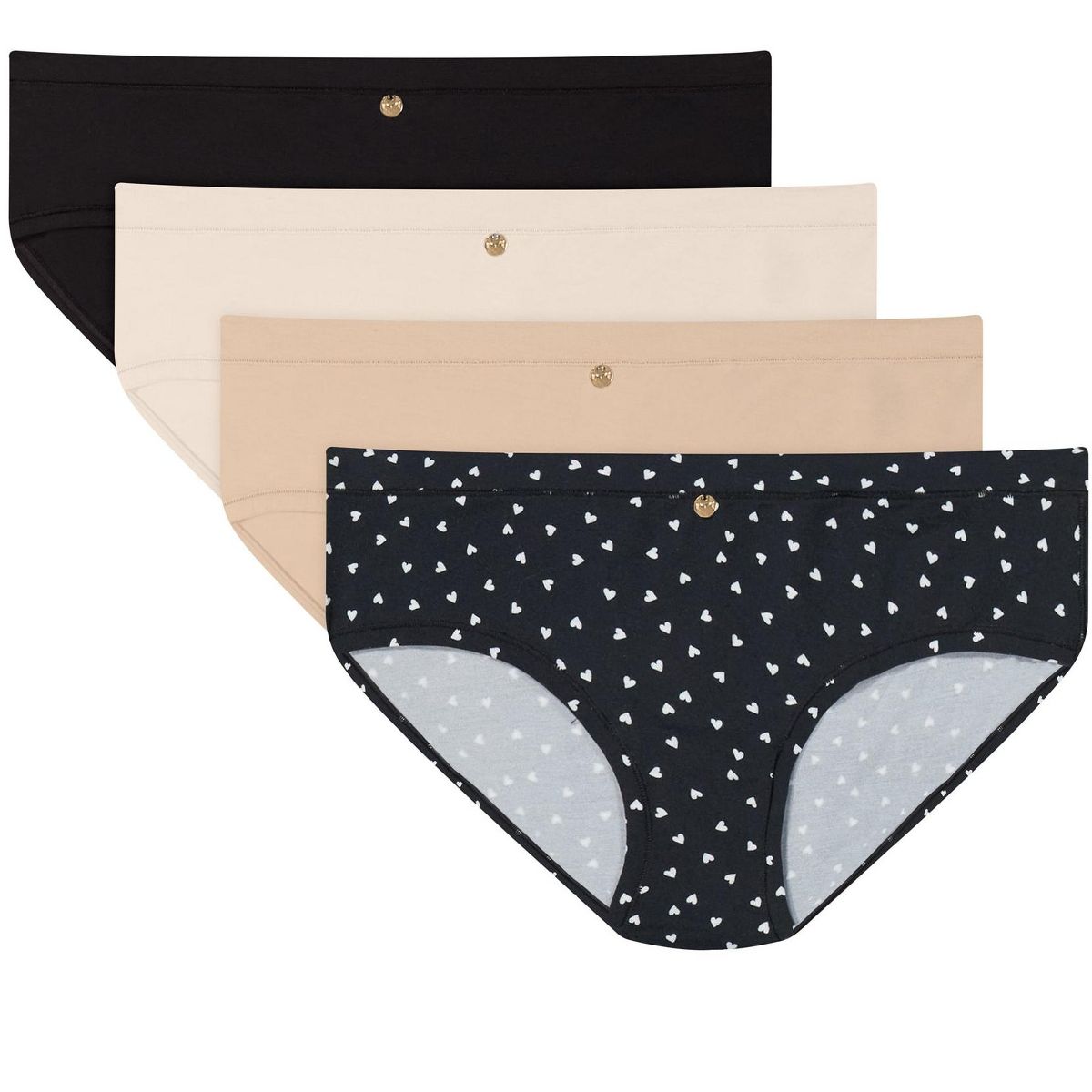 Maidenform Women's Underwear Hipsters Pack, 4-Pack, Ultra Soft Bamboo Blend