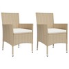 vidaXL Garden Bistro Set Beige - 4 of 4