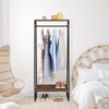 KTMBDW Clothes Rack with Wood Shelf, Freestanding Clothing Rack，Garment Rack, Standing Metal Sturdy Clothing Rack For Small Space - 4 of 4