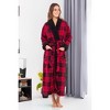 ADR Women's Plush Fleece Bathrobe for, Warm Cozy Bath Robe - 2 of 4