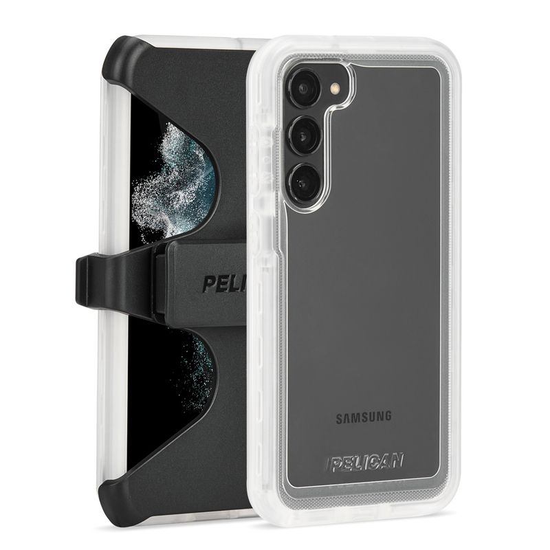 Pelican Samsung Galaxy S23 Plus Voyager Series Case with Holster - Clear, 1 of 10