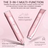 LILA by AKUNBEM Glow G1 Pro 3-in-1 Women's Bikini Trimmer, Facial Shaver & Nose Hair Trimmer - Waterproof, Portable, with USB Charging - 2 of 4