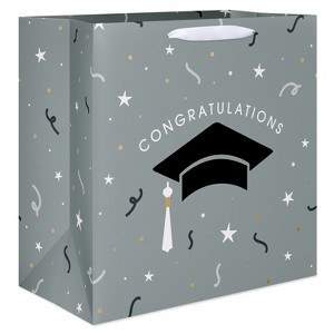 Graduation XL Square Gift Bag Congrats Grad Confetti - 1 of 4