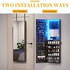 Vlsrka Wall/Door Mounted LED Jewelry Storage Mirror Cabinet - 3 of 4