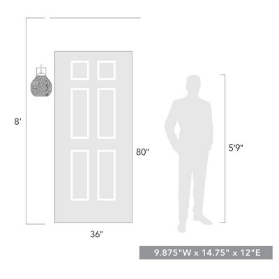 Golden Lighting Ariella 1 Light Wall Sconce - Outdoor