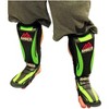 Amber Fight Gear Muay Thai Shin Guards, Skintex Leather, Foam Padding, Triple Straps, Grip Dots – Ideal for Kickboxing Training. - 4 of 4