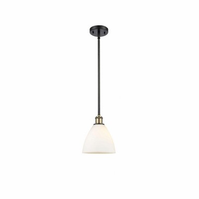 Bristol Glass - 1 Light Mini Pendant In Industrial Style-9.25 Inches Tall and 7.5 Inches Wide