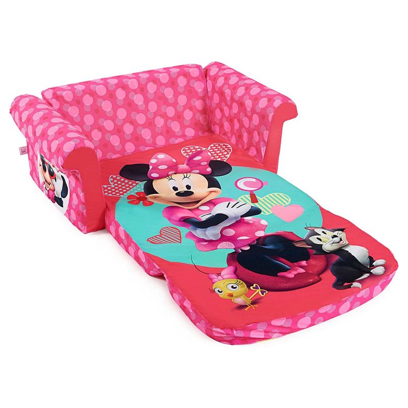 Marshmallow Furniture Disney's 2 in 1 Flip Open Compressed Foam Sofa and Sleeper Bed with Washable Cover, 5 of 8