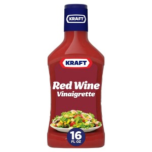 Kraft Red Wine Vinaigrette, 16 fl oz Bottle, Pack of 2 - 1 of 1