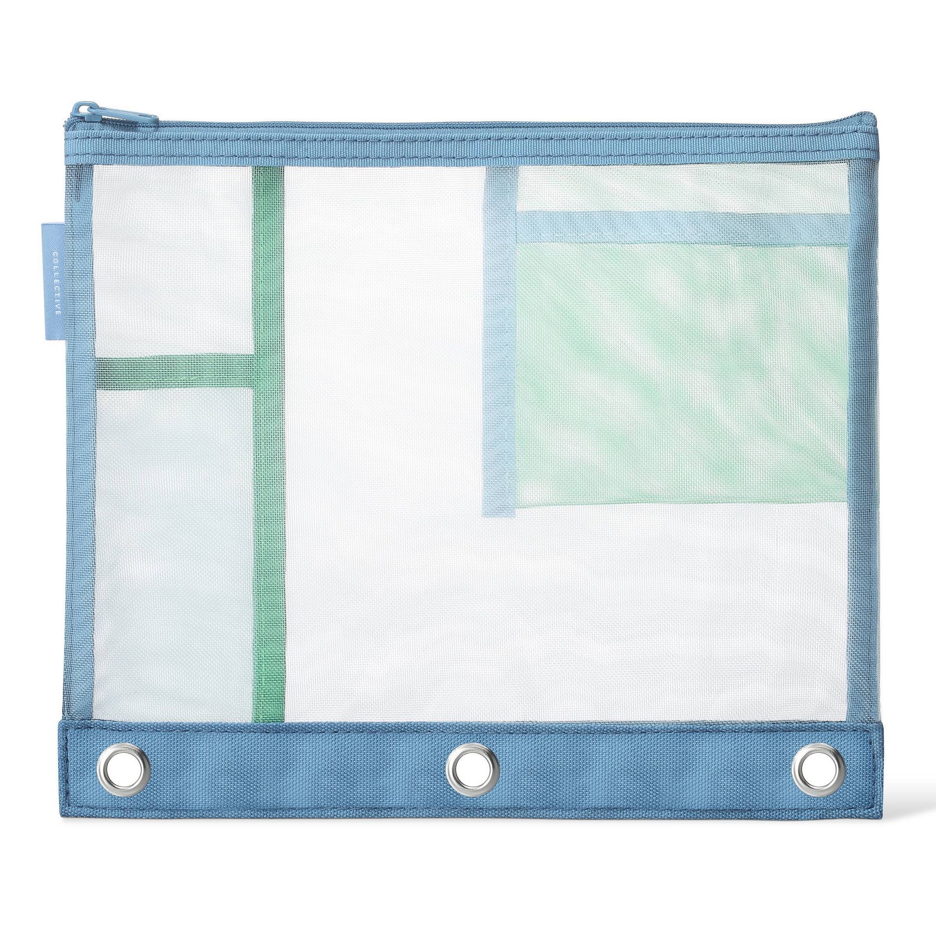 Notebook Collective Mesh Binder Pouch Blue/Green