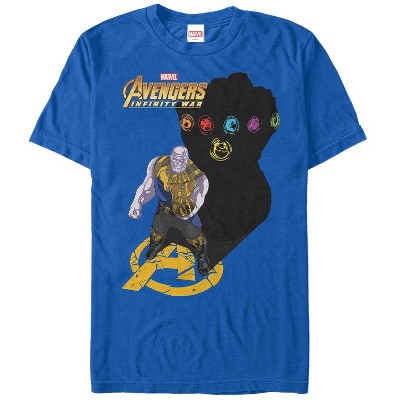 Men's Marvel Avengers: Infinity War Thanos Shadow T-shirt - Royal Blue ...