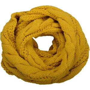 Zuppad Womens Thick Ribbed Knit Winter Infinity Circle Loop Scarf - 1 of 4