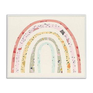 Stupell Industries Children's Abstract Pattern Rainbow Framed Giclee Art, White, 20" x 16" - 1 of 4