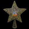 Northlight 13" Lighted Gold Star with Rotating Projector Christmas Tree Topper - Multicolor LED lights - 4 of 4