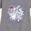 - SpongeBob SquarePants - Red, White and Deep Blue Sea Graphic Short Sleeve Fleece Dress - 2 of 4