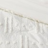 8pc Tufted Broken Stripe Comforter Bedding Set White - Threshold™ - image 4 of 4