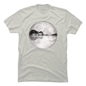 Men's Design By Humans Moonlight Nature Guitar II By Maryedenoa T-Shirt - 1 of 3