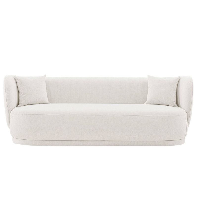 Siri Contemporary Linen Upholstered Sofa with Pillows - Manhattan Comfort, 1 of 11