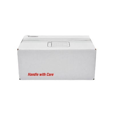 Scotch Mailing, Moving, and Storage Box 9.5"x6"x3.75": Cardboard Shipping Box, White, No Closure, 0.25 lbs