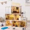 ROBOTIME Wooden Dollhouse Shopping Mall 28", 50+ Accessories Toy Gift for Girl 3+, White, 24"*9.05"*28.3" - 2 of 4