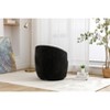 Swivel Accent Chair, Round Rotating Base, Ergonomic Backrest, 360 ° Rotating Upholstered Living Room Chair - 4 of 4