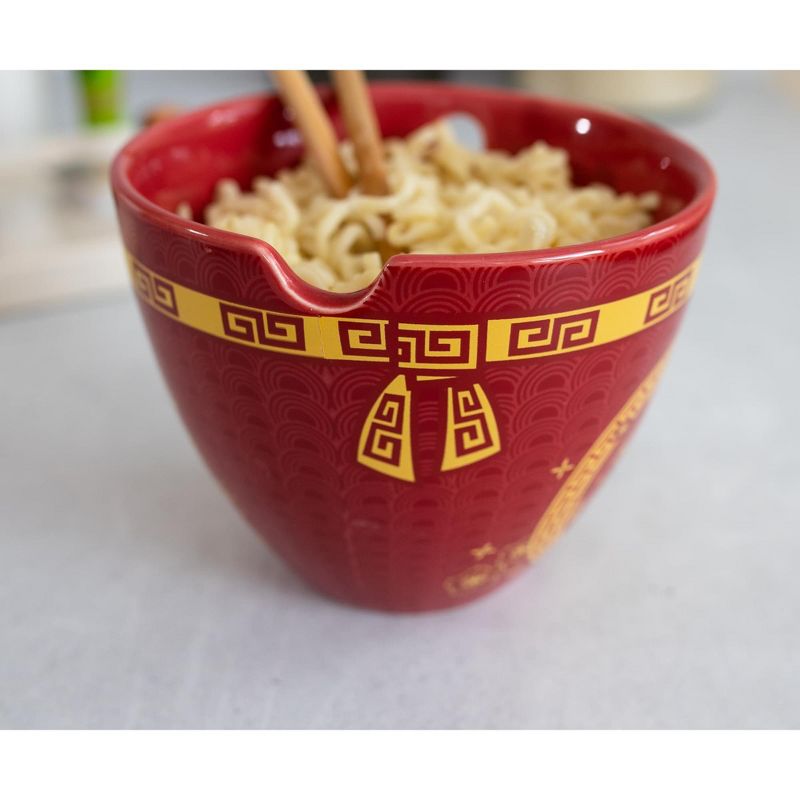 Boom Trendz Year Of The Dragon Chinese Zodiac 16-Ounce Ramen Bowl and Chopstick Set, 3 of 7