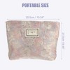 Unique Bargains Women's Floral Zipper Makeup Bags and Organizers 1 Pc - 4 of 4