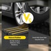Rubber Curb Ramps, Rubber Threshold Ramp, Doorway Rubber Ramp 44000 Capacity Curbside Bridge Ramp for Car, Truck, Bike, Motorcycle, Wheelchair - 2 of 4