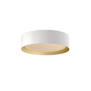 ET2 Lighting Echo 1 - Light Flush Mount in  White/Gold - 1 of 3