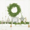 Norfolk Pine Wreath 15INCH Real Artificial Evergreen Realistic Faux Plain Wreath Front Door Mantles - 2 of 4