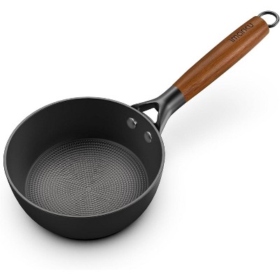 imarku Nonstick Sauce Pan, Honeycomb Lock Oil Cast Iron Cooking Pot, Non Stick Saucepan with Stay-cool Detachable Handle, Dishwasher Safe