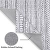 Geometric Rug for Living Room Washable Area Rugs, Non-Slip Bathroom Stain Resistant Floor Carpet - 4 of 4