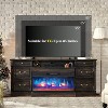 Roman Columns 3-Sided Glass Fireplace TV Stand for TVs up to 85in - 4 of 4