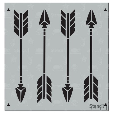 Stencil1 Arrow Repeating - Stencil 5.75" x 6"