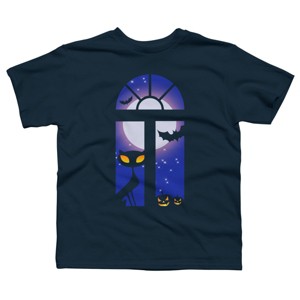Boy's Design By Humans Halloween Mood By CuckooParrot T-Shirt - 1 of 3