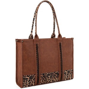 Tote Bag for Women Western Cow Print Purse Designer Top Handle Handbags - 1 of 4