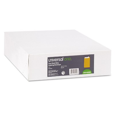 UNIVERSAL Peel Seal Strip Catalog Envelope 10 x 13 Kraft 100/Box 40099