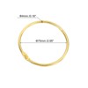 Unique Bargains Carbon Steel Loose Leaf Binder Snap Shower Curtain Rings 15 Pcs - 2 of 4