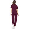 MediChic Womens 8-Pocket Scrubs Set- Mock Neck with 4-Pocket Jogger Scrub Pants - 3 of 4