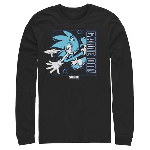 Mens Sonic the Hedgehog Game On Pose Long Sleeve Shirt - 1 of 4