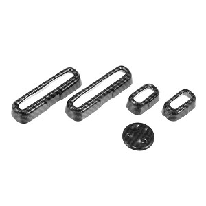 Unique Bargains Seat Adjust Button Frame Cover Trim Seat Adjust Handle Switch for Honda Civic 11th 2022 Black Carbon Fiber 5pcs - 1 of 3