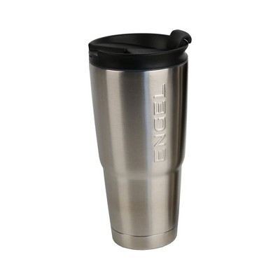 Engel ENGT22 22 Ounce Stainless Steel Vacuum Insulated Drinking Coffee Smoothie Beverage Spill Proof Tumbler Travel Mug, Silver
