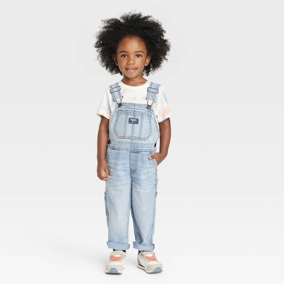 Oshkosh B'gosh Toddler Boys' Denim Overalls - Light Blue : Target