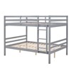 AZL1 Life Concept Beds Full over Full Bunk Bed with Ladder High Guardrails and Durable Construction for Kids Room, Gray, 78.35"*59.06"*61.81" - 2 of 4