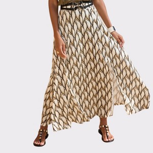 Women's Side Slit Maxi Skirt - LASCANA - 1 of 4