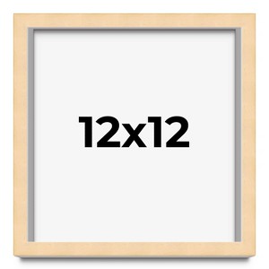 PosterPalooza | Square Classic Modern Yellow Picture Frame - UV Acrylic, Foam Board Backing, Hanging Hardware - 1 of 4