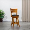 NicBex Dining Chairs Upholstered Chair Bar Height Chairs Slat Back Swivel Chair Fabric Seat for Kitchen - 2 of 4