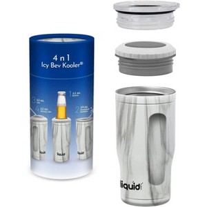 Grand Fusion 4 in 1 Icy Bev Kooler 12oz Stainless Steel Insulator - 1 of 4