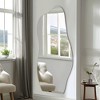 71 In.H x 31 In.W Frameless Stone Type Hanging Mirror Frame Wall Mirror - 2 of 4