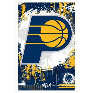 Trends International NBA Indiana Pacers - Maximalist Logo 23 Framed Wall Poster Prints - 1 of 4